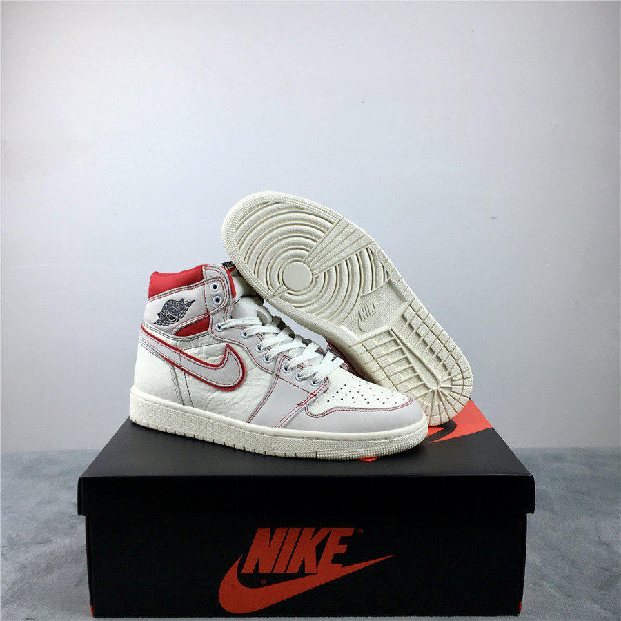 2019 Air Jordan 1 Retro High OG SailRed Shoes